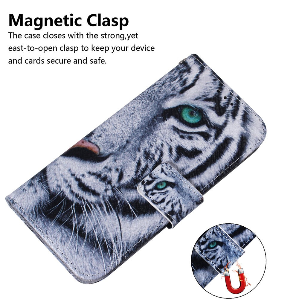 Leather Wallet Protective Pattern Printing Shell Case for Galaxy A32 5G / M32 5G