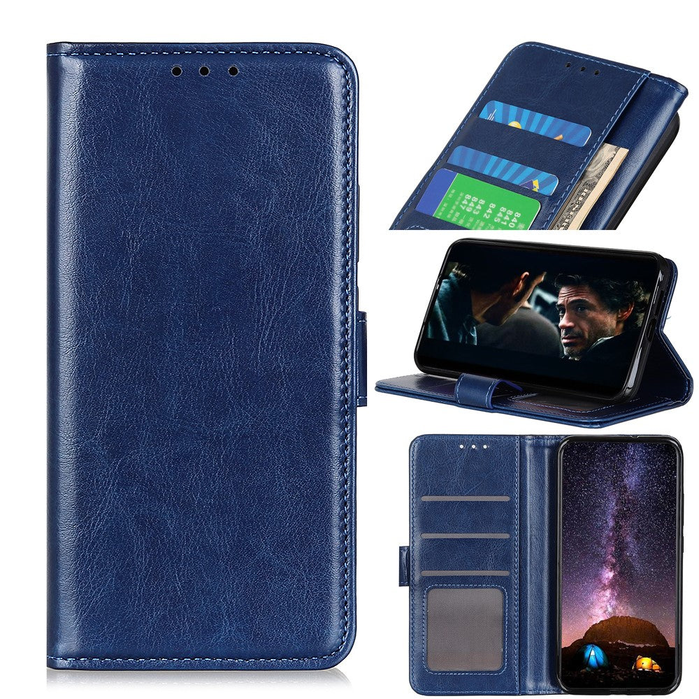 Crazy Horse Wallet Stand Leather Phone Protective Case for Samsung Galaxy A32 5G/M32 5G