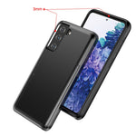 Slide Card Holder PC + TPU Hybrid Back Phone Case for Samsung Galaxy S21+ 5G
