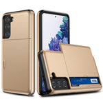 Korthållare PC + TPU Hybrid Baksidesskal till Samsung Galaxy S21+ 5G