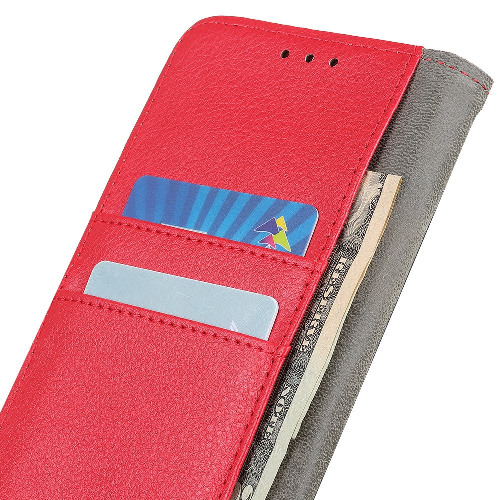 Litchi-læder PU-læder, faldbestandigt etui med pung, beskyttende cover til Samsung Galaxy A52 4G/5G / A52s 5G
