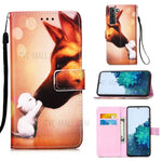 Anti-Drop PU Leather Wallet Stand Case Smartphone Cover Shell with Pattern Printing for Samsung Galaxy S21 4G/5G