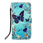 Anti-Drop PU Leather Wallet Stand Case Smartphone Cover Shell with Pattern Printing for Samsung Galaxy S21 4G/5G