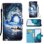Anti-Drop PU Leather Wallet Stand Case Smartphone Cover Shell with Pattern Printing for Samsung Galaxy S21 4G/5G