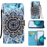 Anti-Drop PU Leather Wallet Stand Case Smartphone Cover Shell with Pattern Printing for Samsung Galaxy S21 4G/5G