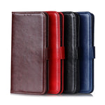 Anti-scratch Crazy Horse Texture Wallet Stand Leather Protector Phone Case Cover for Samsung Galaxy A52 4G/5G / A52s 5G