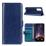 Anti-scratch Crazy Horse Texture Wallet Stand Leather Protector Phone Case Cover for Samsung Galaxy A52 4G/5G / A52s 5G