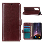 Anti-scratch Crazy Horse Texture Wallet Stand Leather Protector Phone Case Cover for Samsung Galaxy A52 4G/5G / A52s 5G