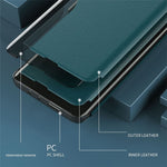 Case View Window PU Leather Stand Cover for Samsung Galaxy S21 4G / 5G