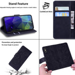 Wallet Leather Phone Stand Case for Samsung Galaxy A32 5G/M32 5G Tiger Face Imprinting Case
