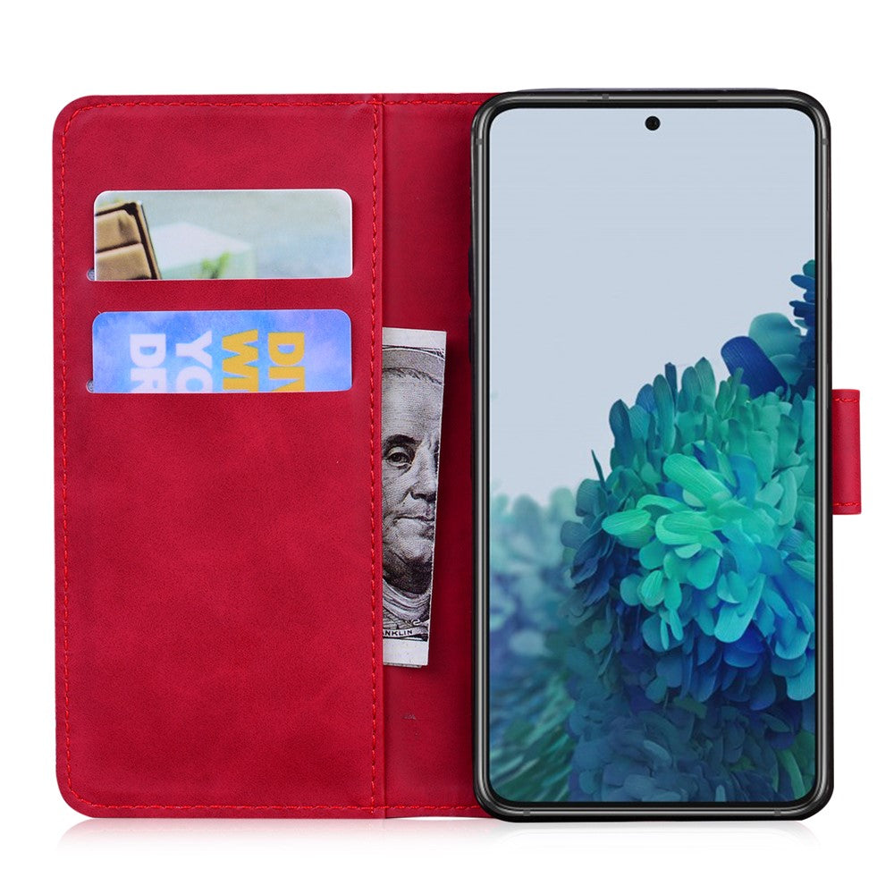 Leather Wallet Stand Phone Case for Samsung Galaxy S21 4G/5G