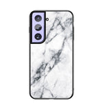 Lätt och tunt hybridskal i marmormönster med PC + TPU + härdat glas för Samsung Galaxy S21 4G/5G