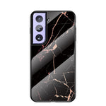Marmor Mønster Hærdet Glas PC TPU Cover til Samsung Galaxy S21+ 5G