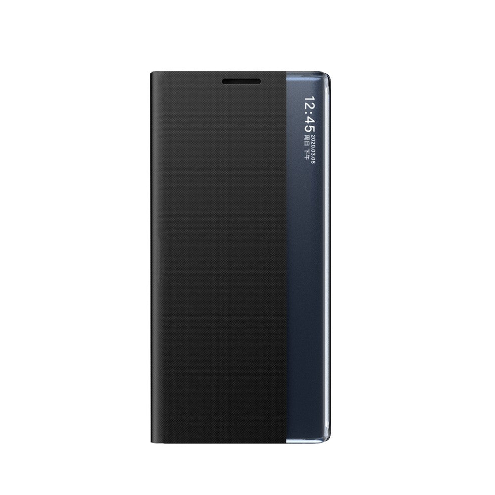 Samsung Galaxy A12 View Window Auto Absorbing Phone Case Flip Leather Stand Mobile Phone Shell