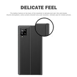 Samsung Galaxy A12 View Window Auto Absorbing Phone Case Flip Leather Stand Mobile Phone Shell