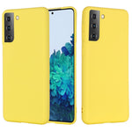 Anti-ridse Støvtæt Stødsikker Blød Flydende Silikone Telefoncover Smartphone Etui til Samsung Galaxy S21+ 5G