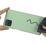Stötsäkert mjukt flytande silikonskal till Samsung Galaxy A12