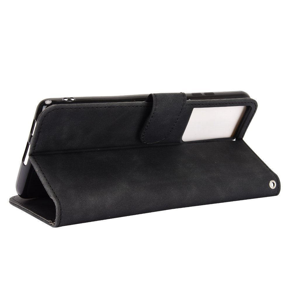 Delicate PU Leather Wallet Cell Phone Case for Samsung Galaxy S21 Ultra 5G