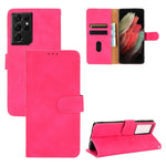 Delicate PU Leather Wallet Cell Phone Case for Samsung Galaxy S21 Ultra 5G