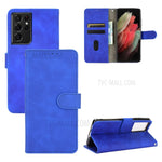 Delicate PU Leather Wallet Cell Phone Case for Samsung Galaxy S21 Ultra 5G