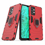 Cool Guard Ring Holder Kickstand PC TPU Hybrid Case Protective Shell for Samsung Galaxy A32 5G/M32 5G