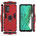 Cool Guard Ring Holder Kickstand PC TPU Hybrid Case Protective Shell for Samsung Galaxy A32 5G/M32 5G