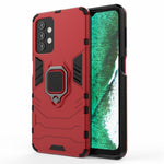 Cool Guard Ring Holder Kickstand PC TPU Hybrid Case Protective Shell for Samsung Galaxy A32 5G/M32 5G