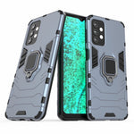 Cool Guard Ring Holder Kickstand PC TPU Hybrid Case Protective Shell for Samsung Galaxy A32 5G/M32 5G