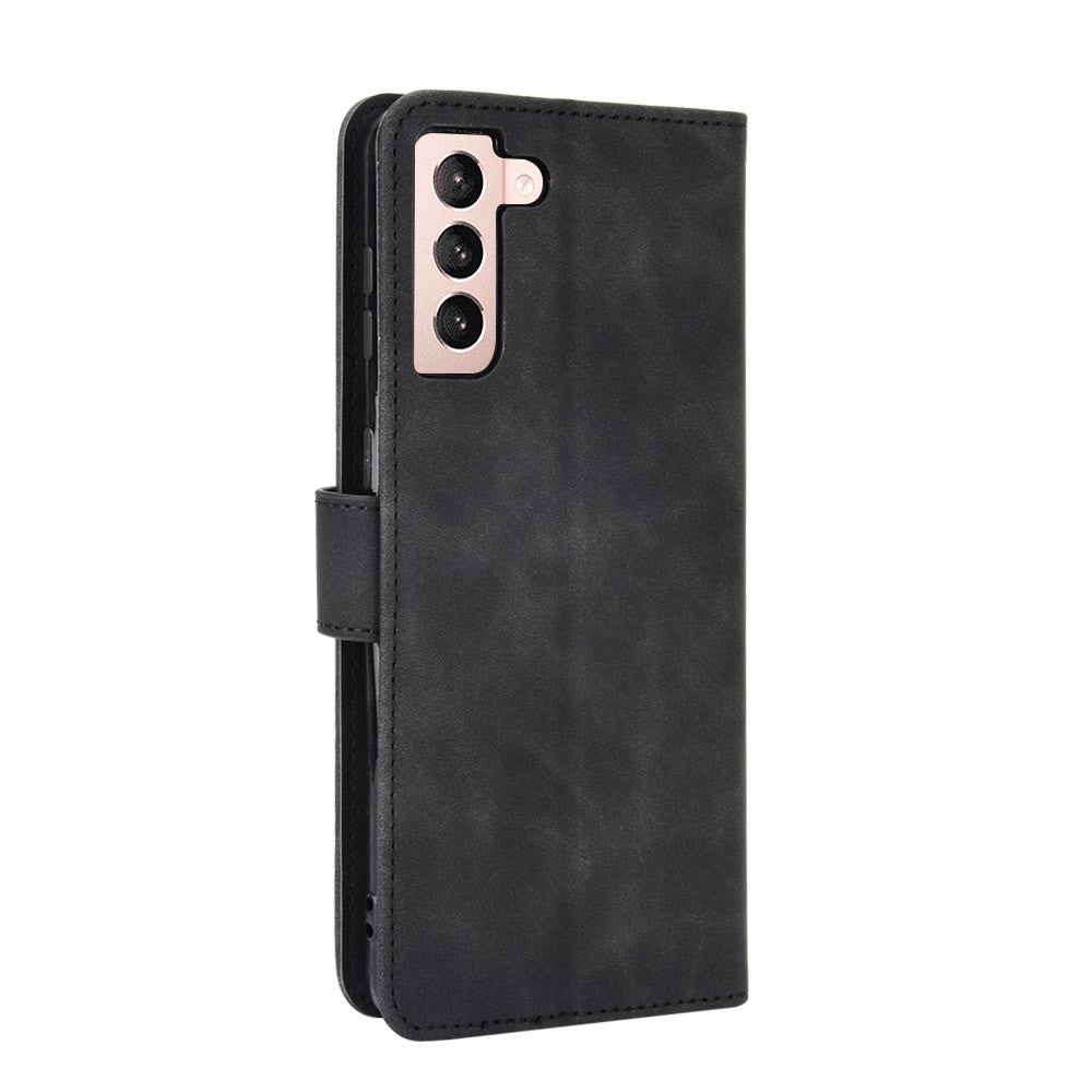 Delicate PU Leather Wallet Cell Phone Case for Samsung Galaxy S21 4G/5G