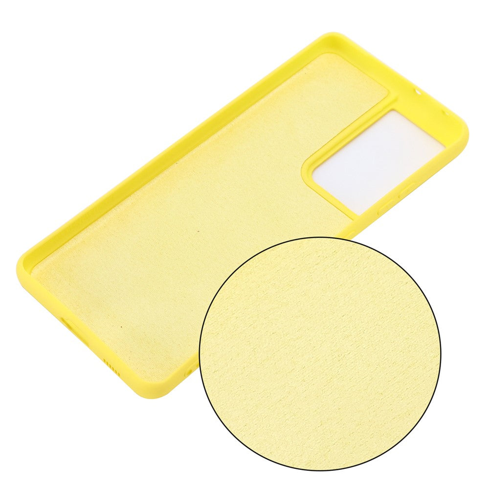 For Samsung Galaxy S21 Ultra 5G Shockproof Soft Liquid Silicone Cover Mobile Phone Shell Protection Case