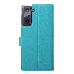 VILI DMK Leather Wallet Stand Magnetic Suction Style Cell Phone Cover for Samsung Galaxy S21 4G/5G