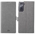VILI DMK-tegnebogsetui i læder med magnetisk sugekopcover til Samsung Galaxy S21 4G/5G
