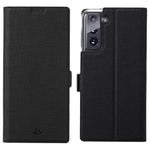 VILI DMK Leather Wallet Stand Magnetic Suction Style Cell Phone Cover for Samsung Galaxy S21 4G/5G