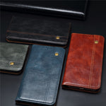 Waxy Crazy Horse Texture TPU + PU Leather Case Cover for Samsung Galaxy A32 5G/M32 5G