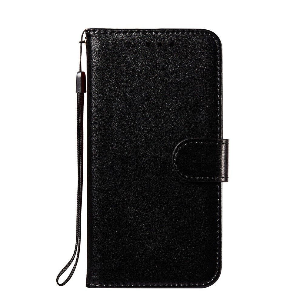 Dual-sided Magnetic Clasp Leather Wallet Stand Phone Case Shell for Samsung Galaxy S21+ 5G