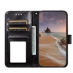 Dual-sided Magnetic Clasp Leather Wallet Stand Phone Case Shell for Samsung Galaxy S21+ 5G