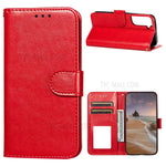 Dual-sided Magnetic Clasp Leather Wallet Stand Phone Case Shell for Samsung Galaxy S21+ 5G