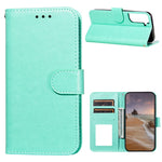 Dual-sided Magnetic Clasp Leather Wallet Stand Phone Case Shell for Samsung Galaxy S21+ 5G
