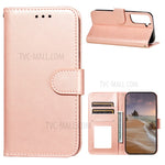 Dual-sided Magnetic Clasp Leather Wallet Stand Phone Case Shell for Samsung Galaxy S21+ 5G