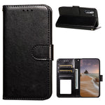 Dual-sided Magnetic Clasp Leather Case Wallet Stand Phone Shell for Samsung Galaxy S21 4G/5G