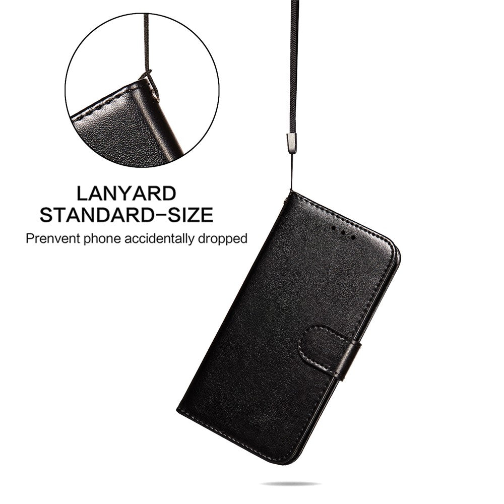 Dual-sided Magnetic Clasp Leather Case Wallet Stand Phone Shell for Samsung Galaxy S21 4G/5G
