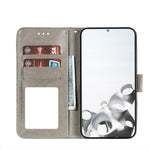 Imprint Mandala Flower Leather Phone Cover for Samsung Galaxy S21 4G/5G Stand Case