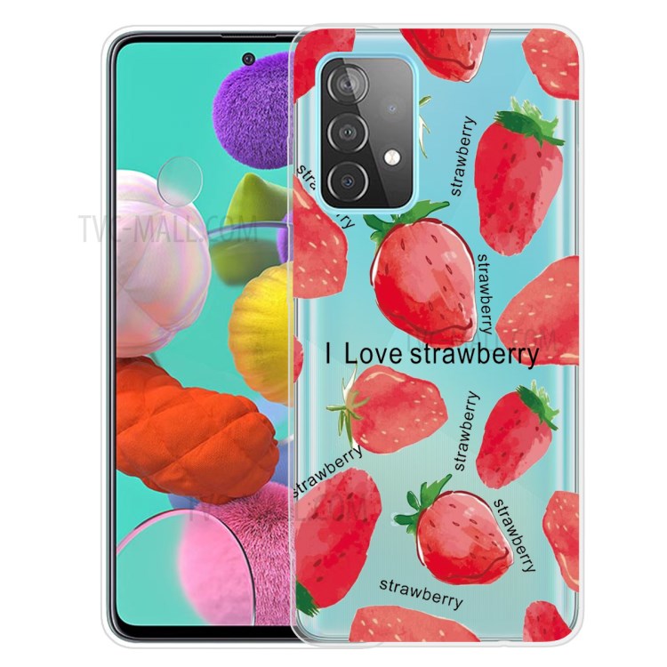 Mönstertryck Flexibelt TPU-mobilskal för Samsung Galaxy A52 4G/5G / A52s 5G