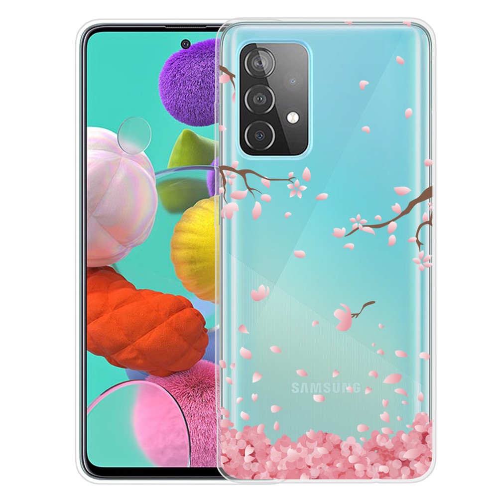 Mönstertryck Flexibelt TPU-mobilskal för Samsung Galaxy A52 4G/5G / A52s 5G