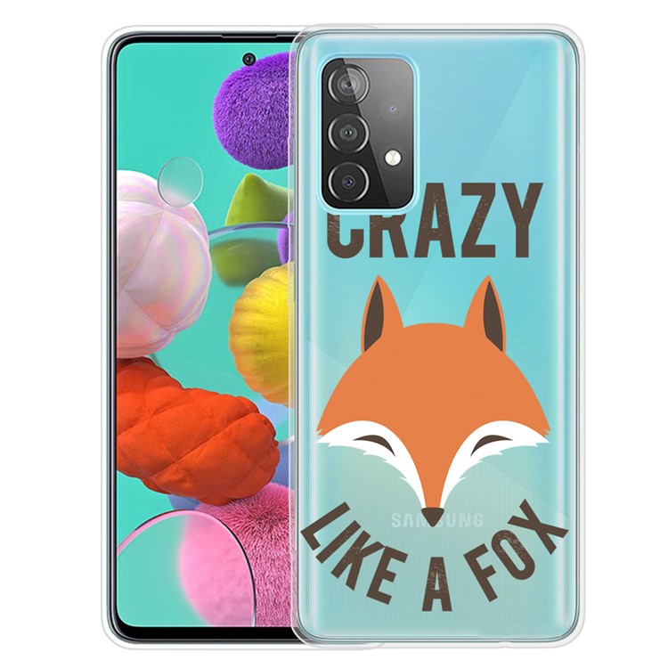 Mönstertryck Flexibelt TPU-mobilskal för Samsung Galaxy A52 4G/5G / A52s 5G
