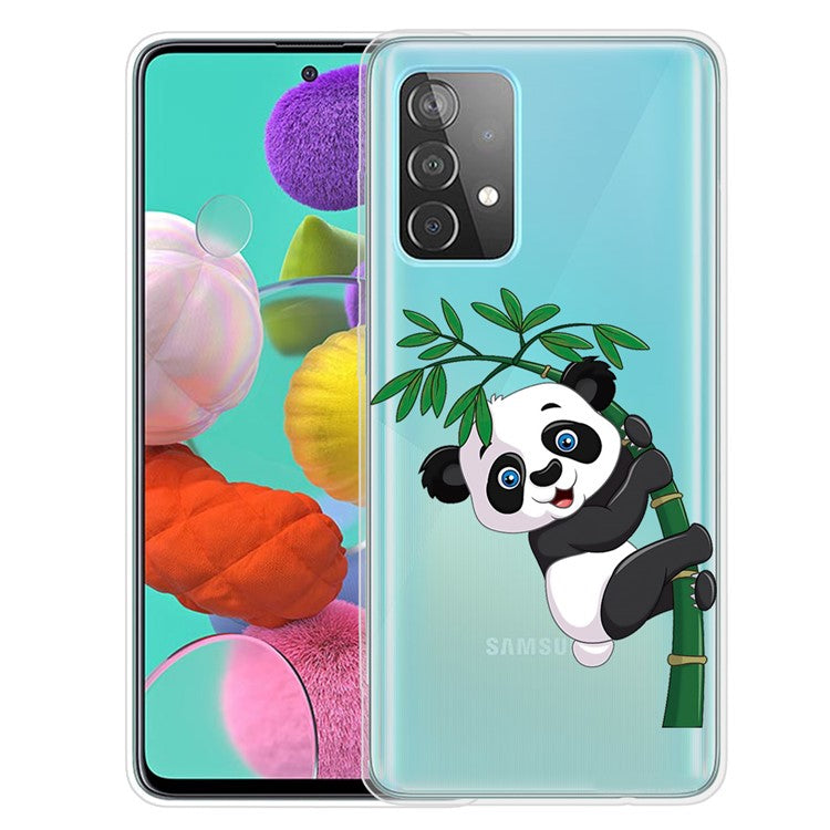 Mönstertryck Flexibelt TPU-mobilskal för Samsung Galaxy A52 4G/5G / A52s 5G