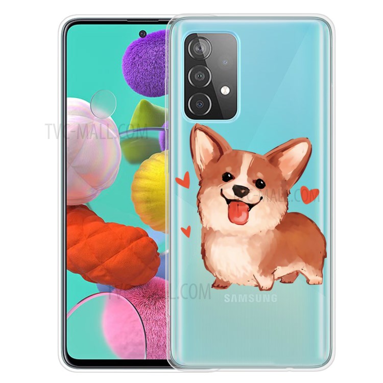 Mönstertryck Flexibelt TPU-mobilskal för Samsung Galaxy A52 4G/5G / A52s 5G