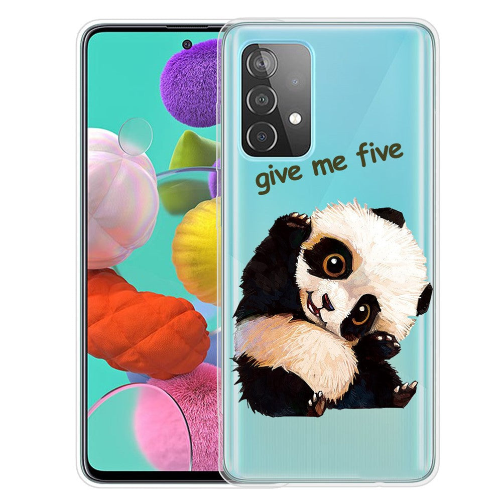 Mönstertryck Flexibelt TPU-mobilskal för Samsung Galaxy A52 4G/5G / A52s 5G