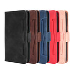 Multiple Card Slots for Samsung Galaxy S21 4G/5G Protective Cover Stand Leather Case