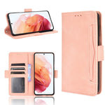 Multiple Card Slots for Samsung Galaxy S21 4G/5G Protective Cover Stand Leather Case